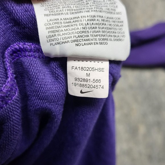 Nike Dri-Fit Phoenix Suns Purple Elite Shooter Long Sleeve Shirt Mens Medium - Picture 10 of 13